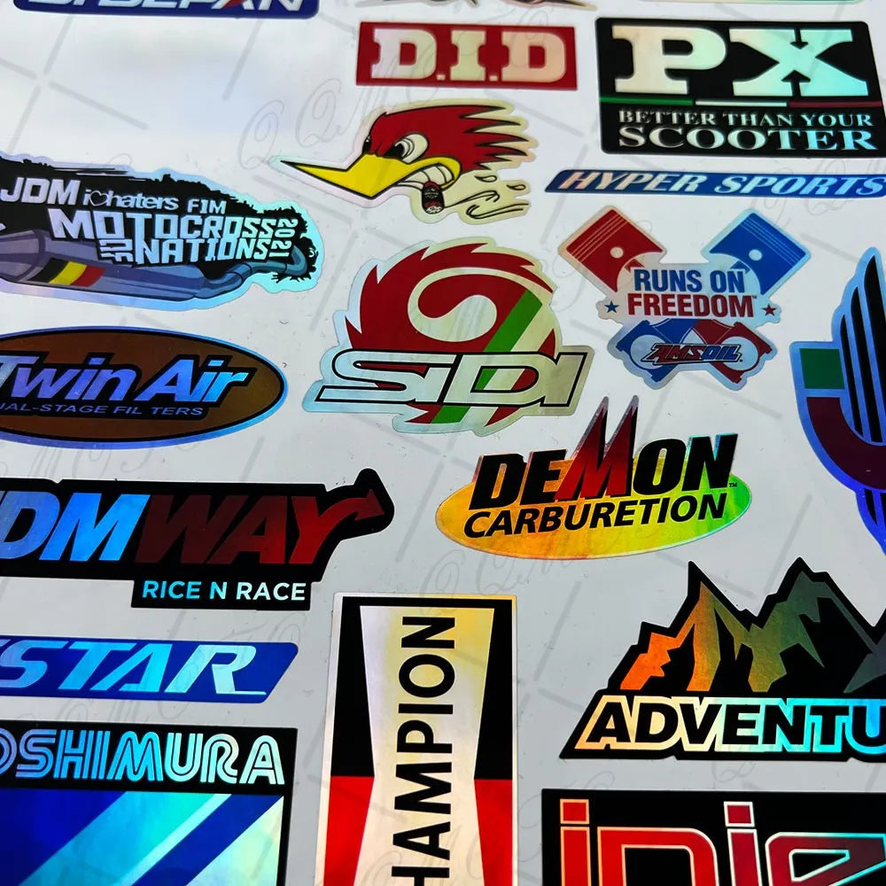 Motorcycle Reflective Seven Color Laser Waterproof Sticker Accessories For Suzuki Yamaha Kawasaki Ducati Honda BMW KTM Benali