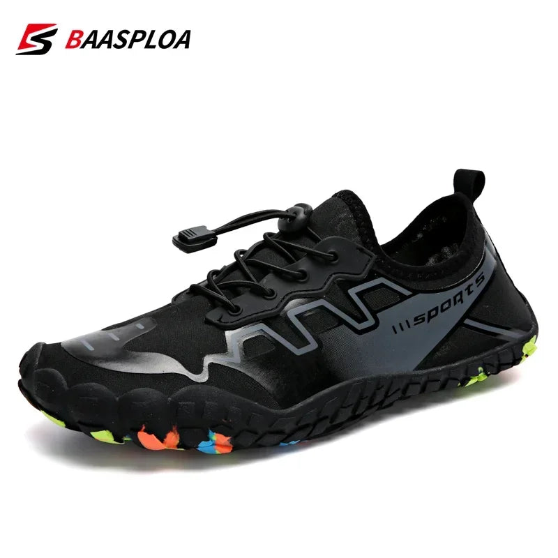 Baasploa Men Water Shoes 2025 Quick-Drying Breathable Lightweight Aqua Shoes Male Summer Beach Upstream Non-Slip Sneakers