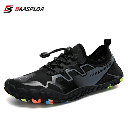 Baasploa Men Water Shoes 2025 Quick-Drying Breathable Lightweight Aqua Shoes Male Summer Beach Upstream Non-Slip Sneakers