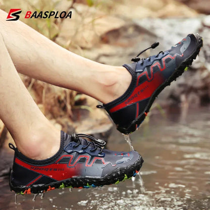 Baasploa Men Water Shoes 2025 Quick-Drying Breathable Lightweight Aqua Shoes Male Summer Beach Upstream Non-Slip Sneakers