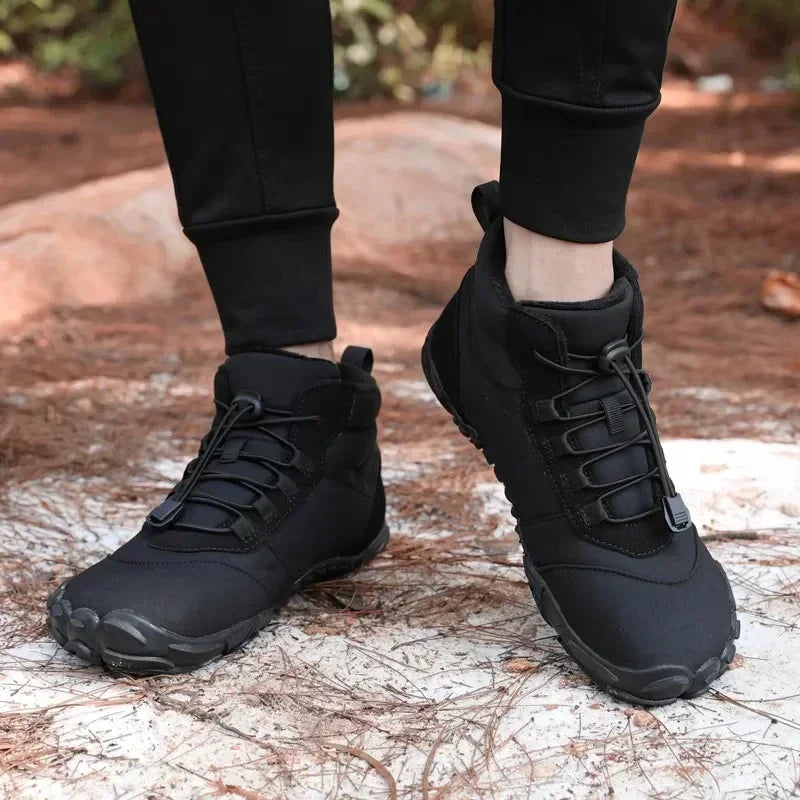Winter Barefoot Boots Waterproof Mens Sneakers Keep Warm Men Casual Shoes Anti-slip Snow Boots Plus Size 47 Zapatos Para Hombres