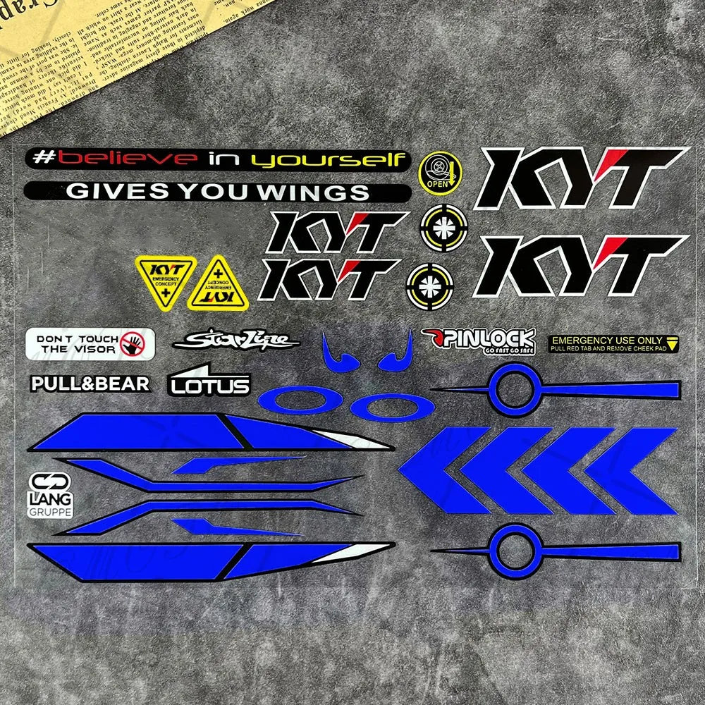 Refelctive Helmet Sticker Visor Windshield Glass Lens WatertightDecals Racing Motorcycle Accessories Car Bike For SHOEIs HJC KYT
