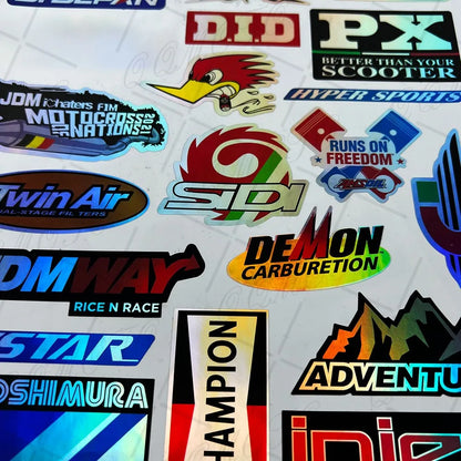 Motorcycle Reflective Seven Color Laser Waterproof Sticker Accessories For Suzuki Yamaha Kawasaki Ducati Honda BMW KTM Benali