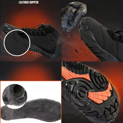 Winter Barefoot Boots Waterproof Mens Sneakers Keep Warm Men Casual Shoes Anti-slip Snow Boots Plus Size 47 Zapatos Para Hombres