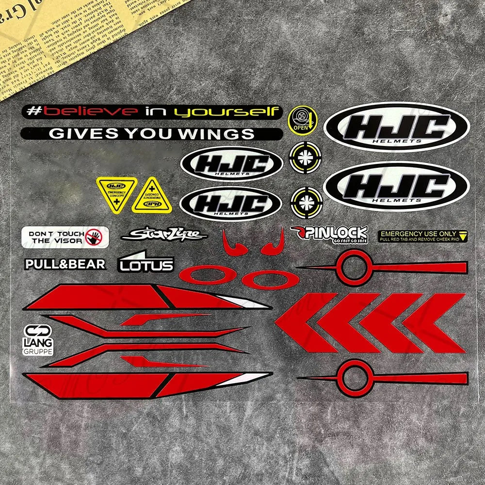 Refelctive Helmet Sticker Visor Windshield Glass Lens WatertightDecals Racing Motorcycle Accessories Car Bike For SHOEIs HJC KYT