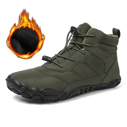 Winter Barefoot Boots Waterproof Mens Sneakers Keep Warm Men Casual Shoes Anti-slip Snow Boots Plus Size 47 Zapatos Para Hombres