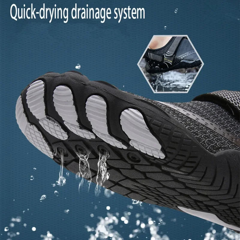 Unisex  Aqua Shoes Quick Dry Beach Shoes Men Breathable Sneakers Barefoot Upstream Water Shoes Women Swimming Sport Shoe