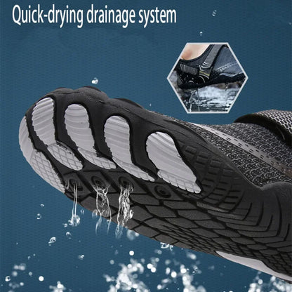 Unisex  Aqua Shoes Quick Dry Beach Shoes Men Breathable Sneakers Barefoot Upstream Water Shoes Women Swimming Sport Shoe