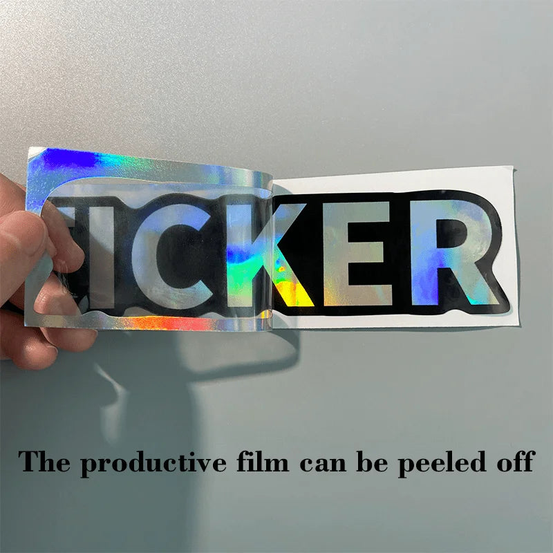 1PC WANTED Reflective Motorcycle Stickers Waterproof for Scooter Helmet Box DIY Car Windows Bumper Trunk Durable Vinyl Decals