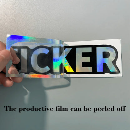 1PC WANTED Reflective Motorcycle Stickers Waterproof for Scooter Helmet Box DIY Car Windows Bumper Trunk Durable Vinyl Decals