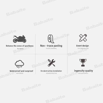 K & N Personality Stickers Moto Sticker Auto Body Bumper Windows Motorcycle Laptop Walls Vinyl Decal Car Tuning Accessories