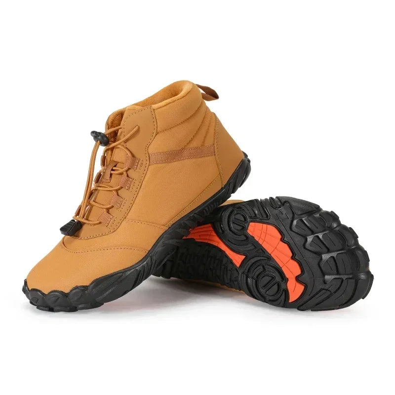Winter Barefoot Boots Waterproof Mens Sneakers Keep Warm Men Casual Shoes Anti-slip Snow Boots Plus Size 47 Zapatos Para Hombres