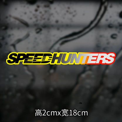 1PC Speedhunters Motorcyle Stickers Waterproof for Motorbike Front Fairing Fuel Tank Electric Scooter Body Decals Decoration