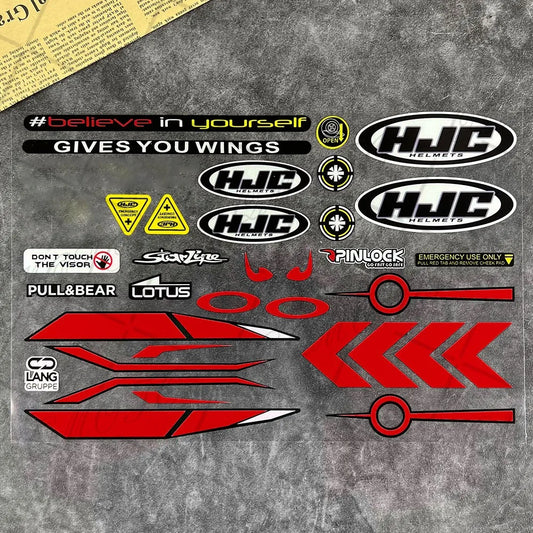 Refelctive Helmet Sticker Visor Windshield Glass Lens WatertightDecals Racing Motorcycle Accessories Car Bike For SHOEIs HJC KYT