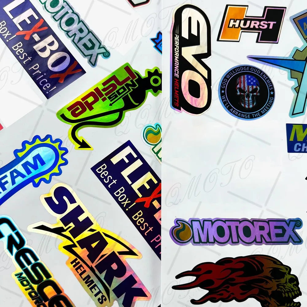 Motorcycle Reflective Seven Color Laser Waterproof Sticker Accessories For Suzuki Yamaha Kawasaki Ducati Honda BMW KTM Benali