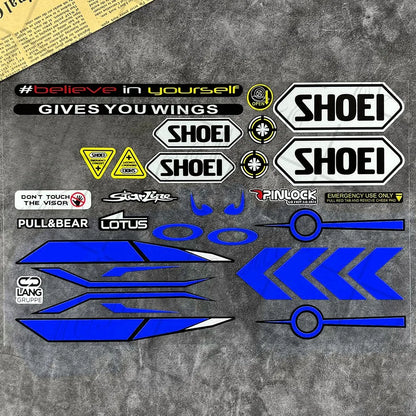 Refelctive Helmet Sticker Visor Windshield Glass Lens WatertightDecals Racing Motorcycle Accessories Car Bike For SHOEIs HJC KYT