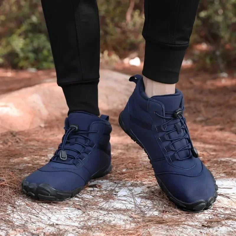 Winter Barefoot Boots Waterproof Mens Sneakers Keep Warm Men Casual Shoes Anti-slip Snow Boots Plus Size 47 Zapatos Para Hombres