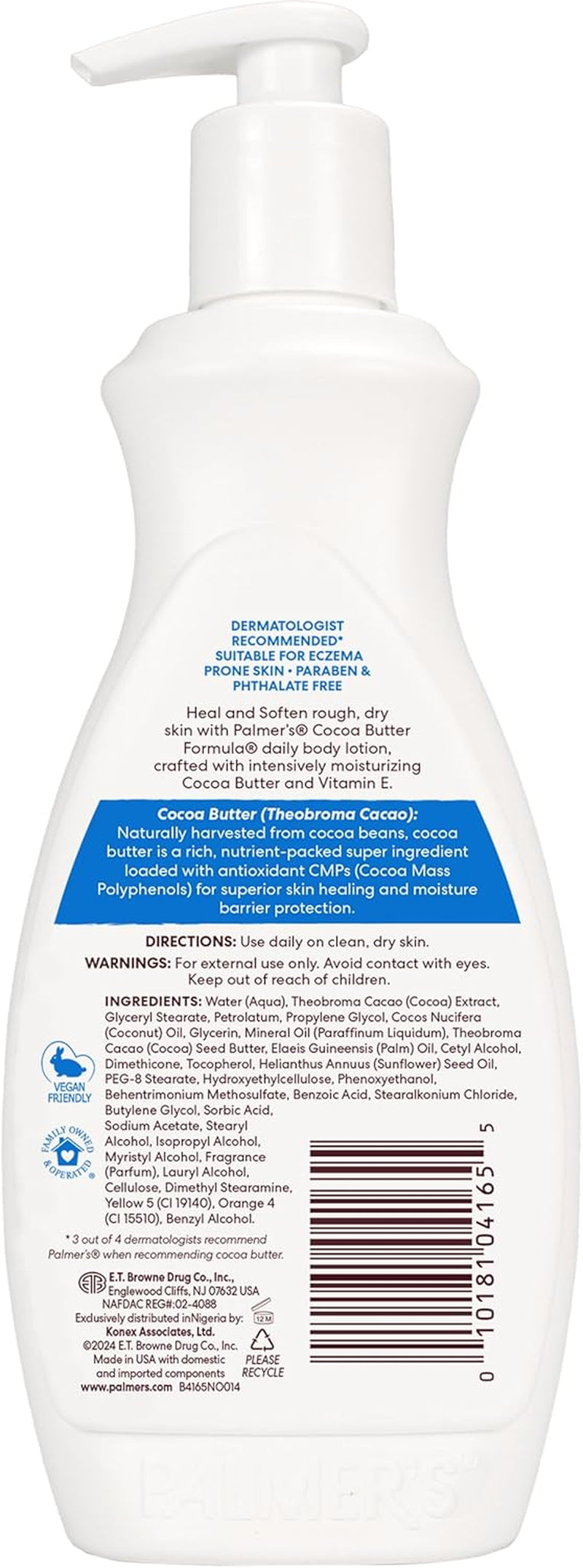 Cacao Manteca Fórmula Hidratante Loción 400 Ml