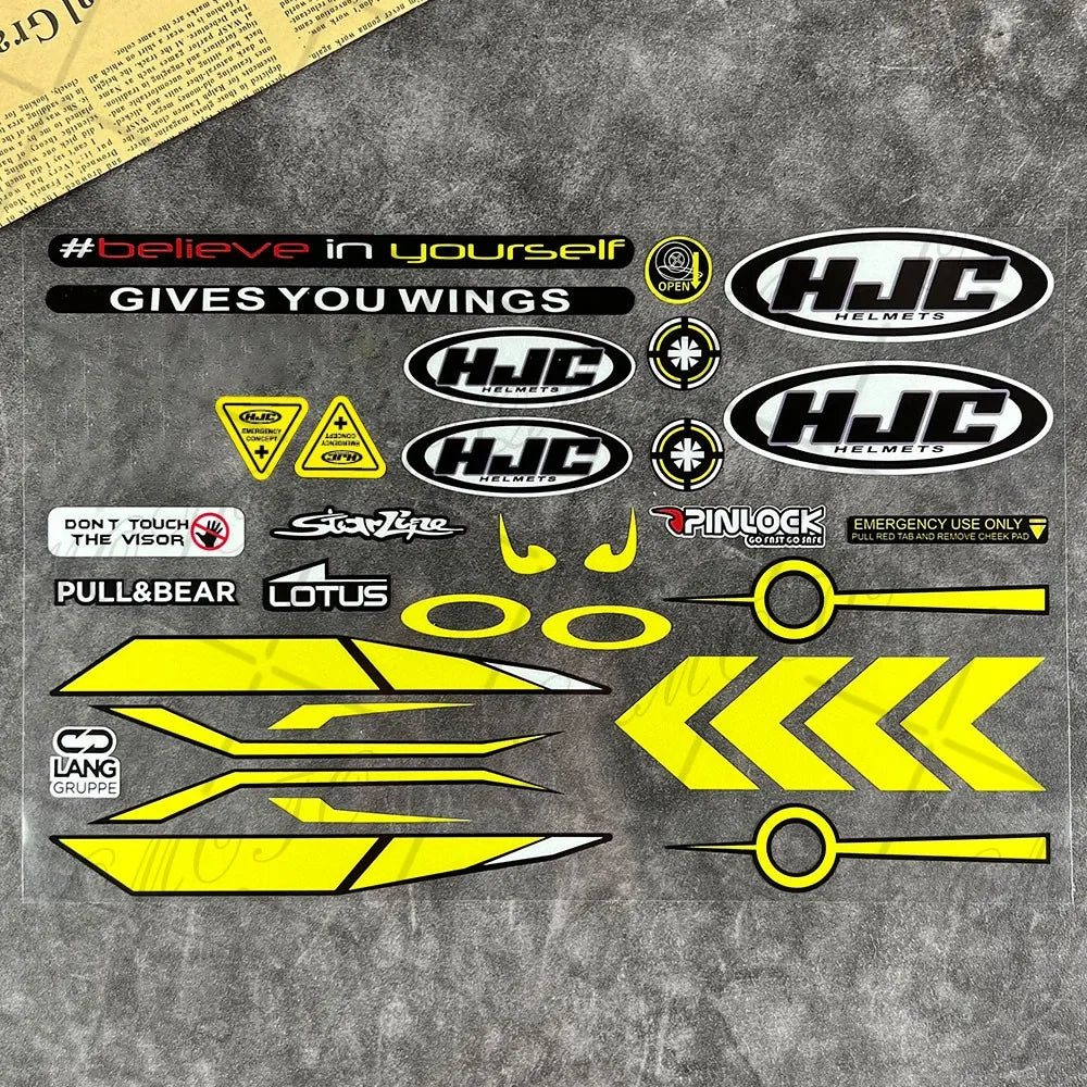 Refelctive Helmet Sticker Visor Windshield Glass Lens WatertightDecals Racing Motorcycle Accessories Car Bike For SHOEIs HJC KYT