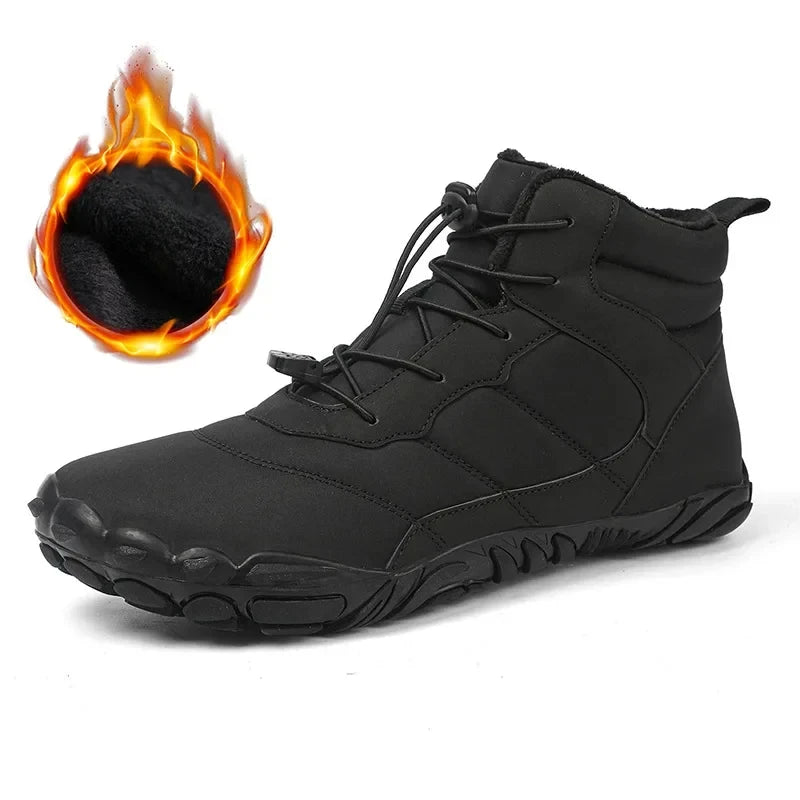 Winter Barefoot Boots Waterproof Mens Sneakers Keep Warm Men Casual Shoes Anti-slip Snow Boots Plus Size 47 Zapatos Para Hombres